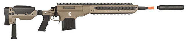 Lancer Tactical Bolt Action Airsoft Sniper Rifle w/ Folding Stock, Dark Earth