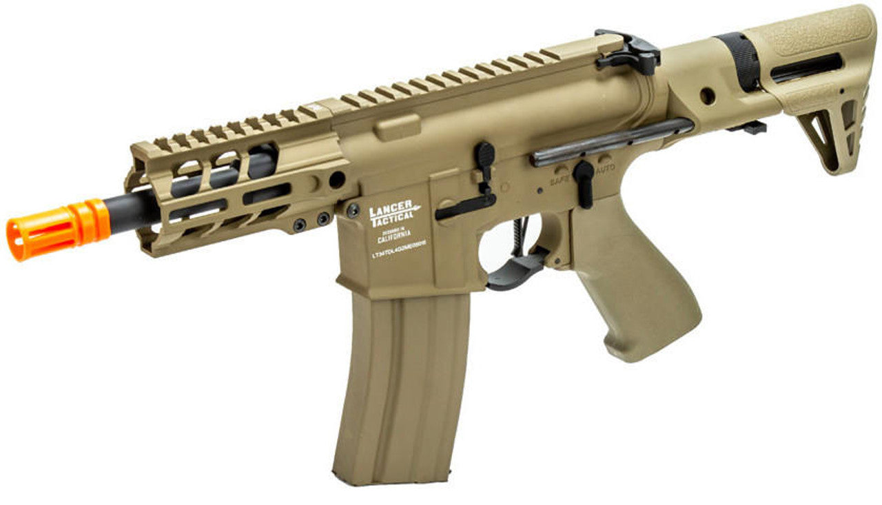 Lancer Tactical Enforcer Gen 2 Battle Hawk 4" PDW Airsoft AEG Rifle, Tan
