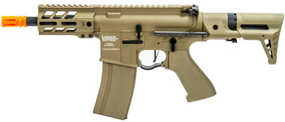Lancer Tactical Enforcer Gen 2 Battle Hawk 4" PDW Airsoft AEG Rifle, Tan