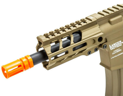 Lancer Tactical Enforcer Gen 2 Battle Hawk 4" PDW Airsoft AEG Rifle, Tan