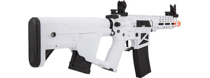 Lancer Tactical Enforcer NEEDLETAIL Skeleton AEG Airsoft Rifle w/ Alpha Stock, White/Black