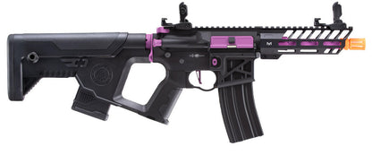 Lancer Tactical Enforcer Needletail Skeleton Low FPS Airsoft AEG Rifle, Black/Purple