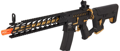 Lancer Tactical Enforcer NIGHT WING Skeleton Airsoft AEG Rifle, Black/Gold