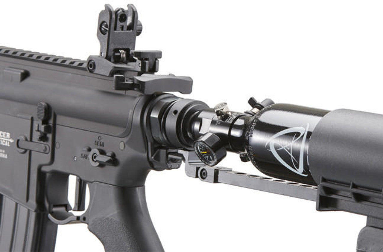 Lancer Tactical Full Metal Legion HPA KeyMod Semi Auto M4 Carbine Airsoft Rifle, Black