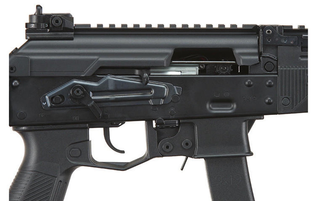 Lancer Tactical Full Metal PP20 EBB Airsoft SMG AEG Rifle, Black