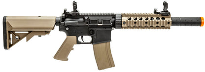 Lancer Tactical Gen 2 7" Nylon Polymer M4 Airsoft AEG Rifle, Black/Tan