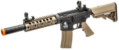 Lancer Tactical Gen 2 7" Nylon Polymer M4 Airsoft AEG Rifle, Black/Tan