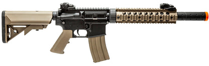 Lancer Tactical Gen 2 9" Nylon Polymer M4 Airsoft AEG Rifle, Black/Tan