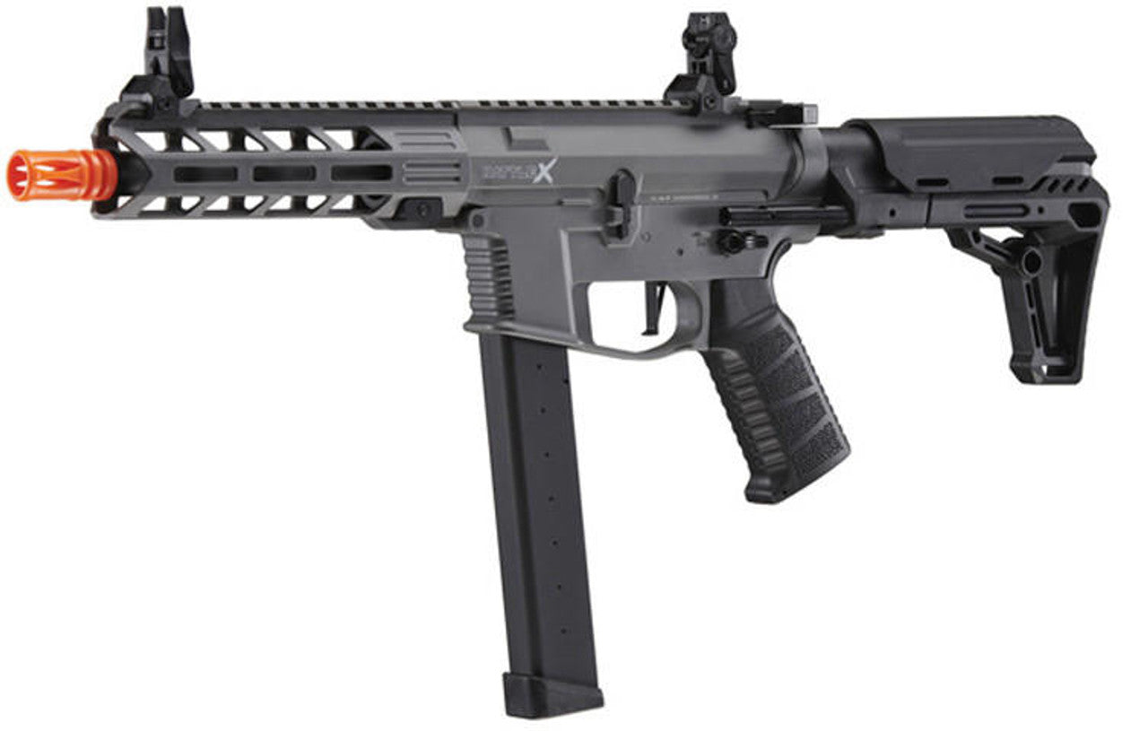 Lancer Tactical Gen 2 9mm Style Battle X CQB Carbine Airsoft AEG, Grey