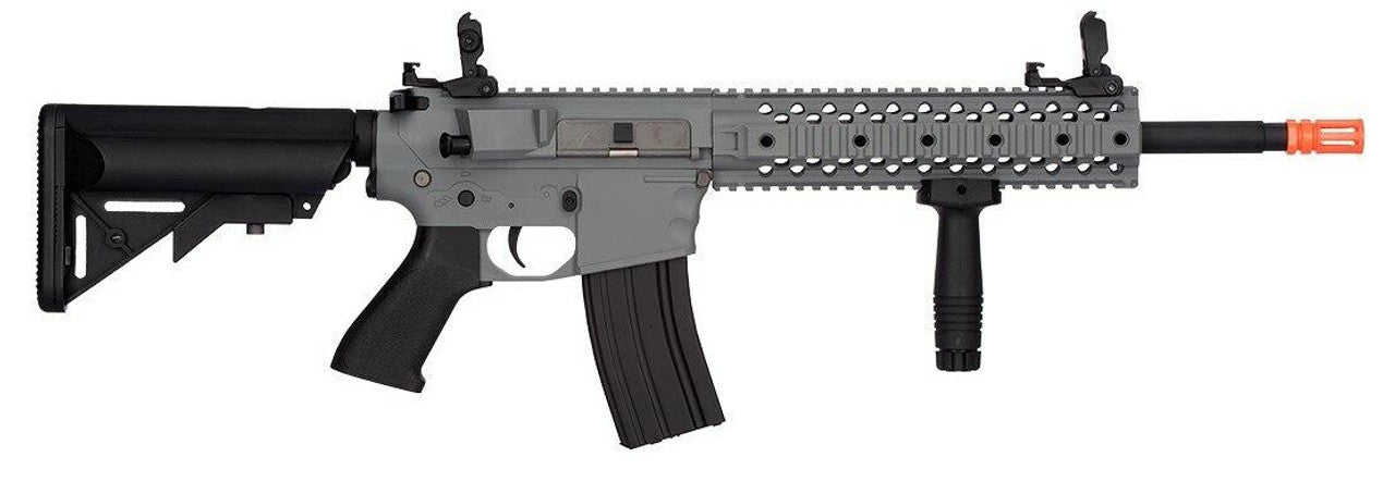 Lancer Tactical Gen 2 EVO M4 10” Free Float RIS AEG Airsoft Rifle, Grey