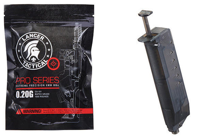 Lancer Tactical Gen 2 Hellion M-LOK 10" Airsoft M4 AEG Rifle, Black