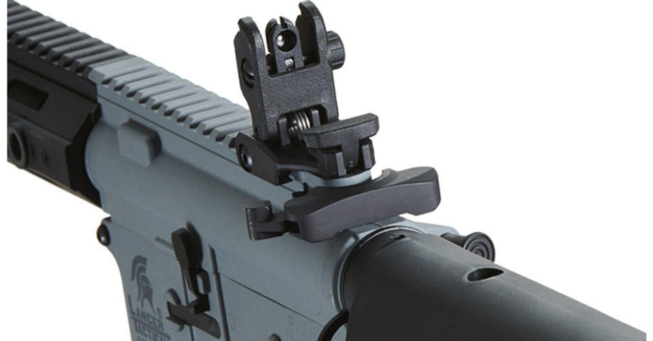 Lancer Tactical Gen 2 Hellion M-LOK 7" Airsoft M4 AEG Rifle Core Series, Grey/Black