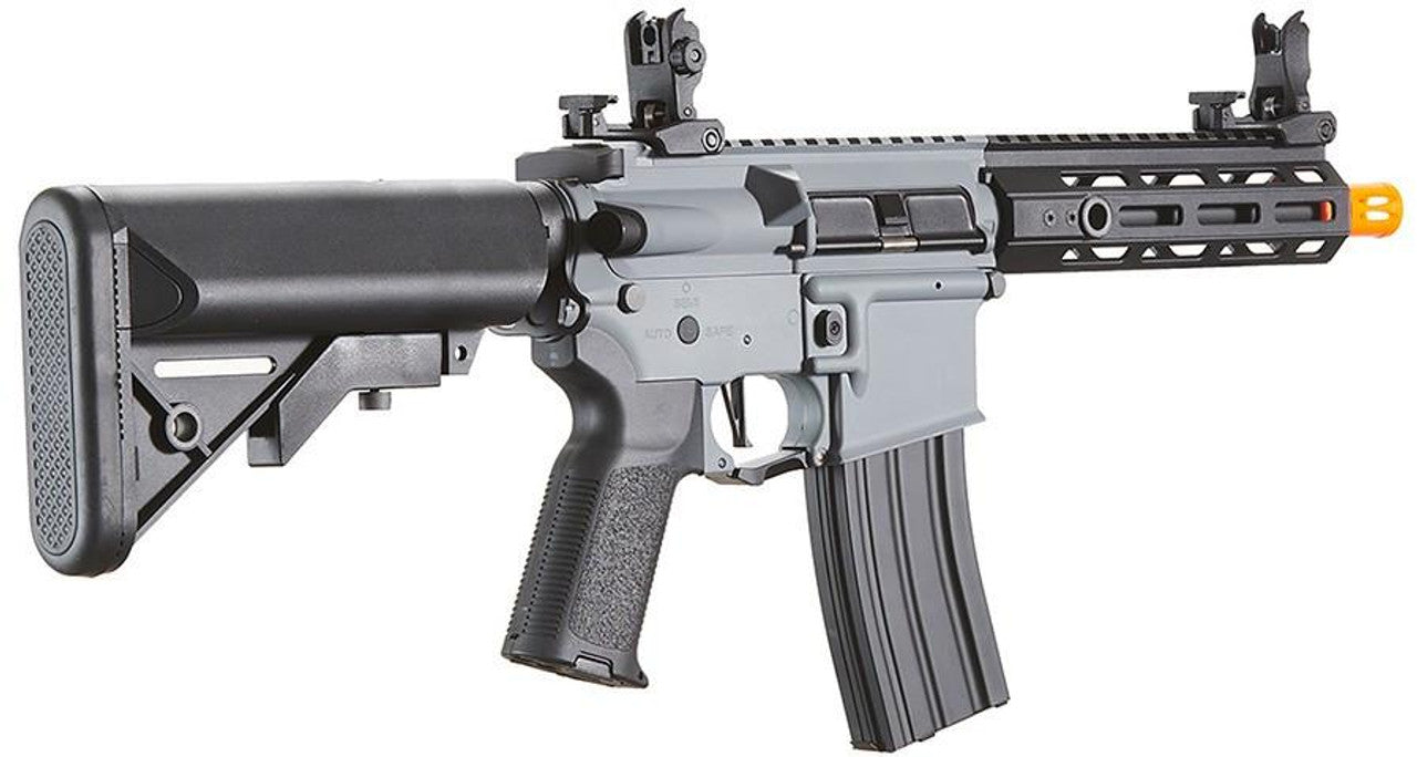 Lancer Tactical Gen 2 Hellion M-LOK 7" Airsoft M4 AEG Rifle Core Series, Grey/Black