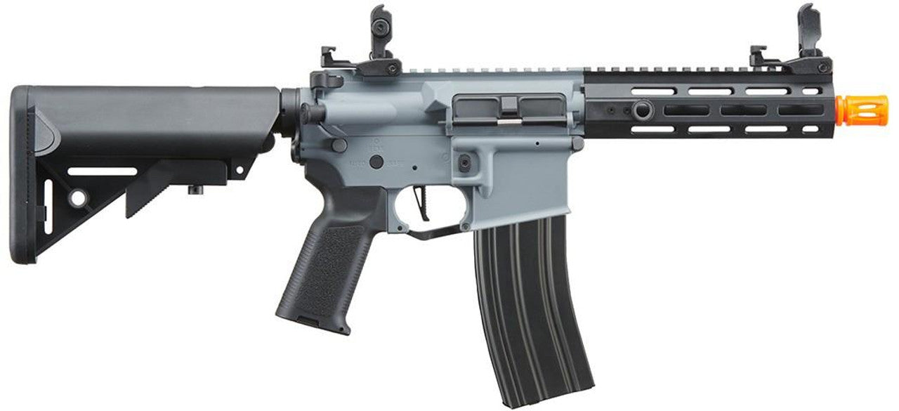 Lancer Tactical Gen 2 Hellion M-LOK 7" Airsoft M4 AEG Rifle, Grey/Black