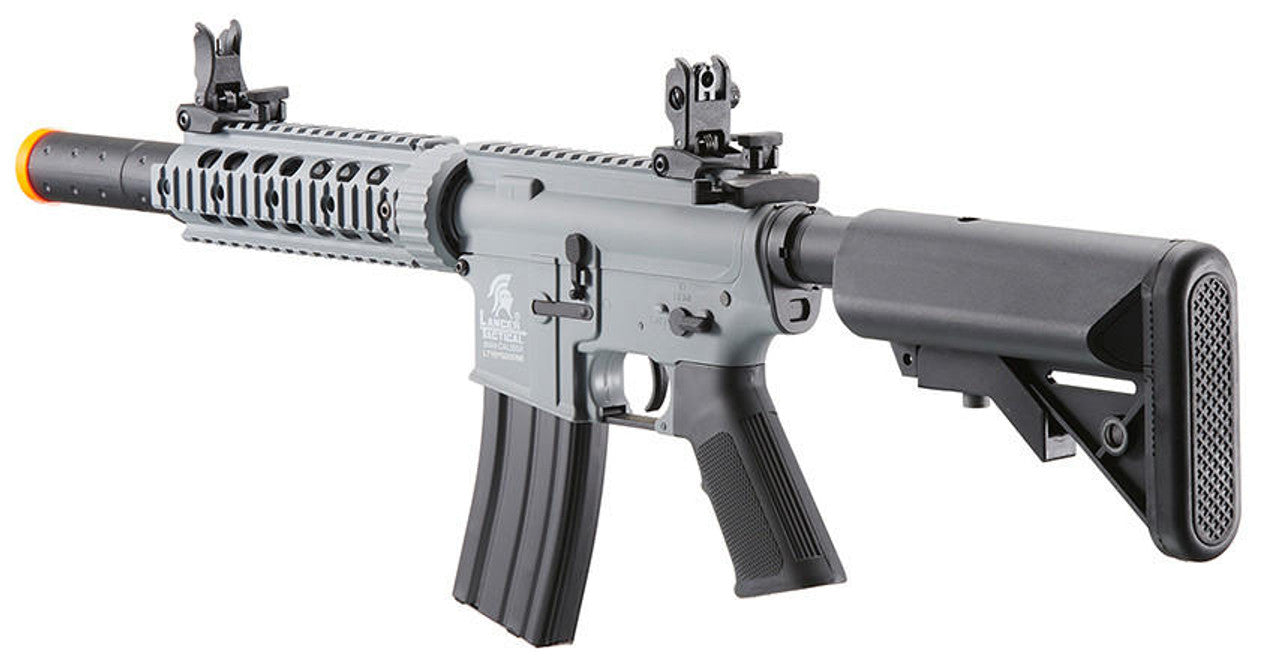 Lancer Tactical Gen 2 M4 SD Carbine Airsoft AEG Rifle, Gray