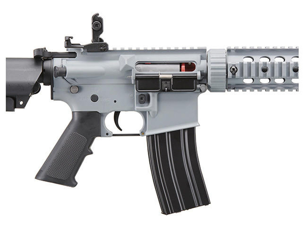 Lancer Tactical Gen 2 M4 SD Carbine Airsoft AEG Rifle, Gray