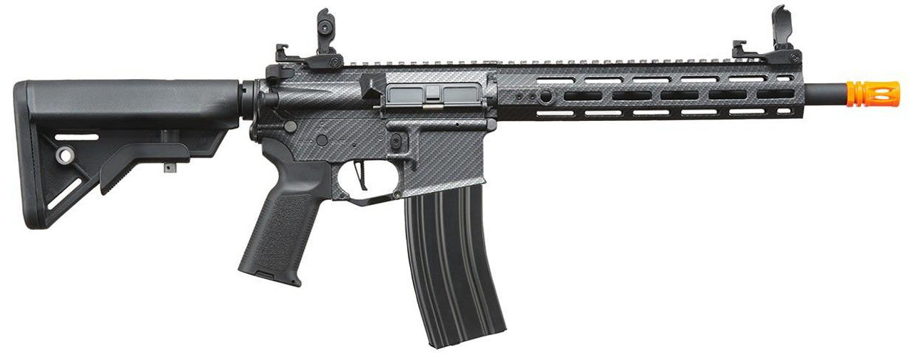 Lancer Tactical Gen 3 Hellion M-LOK 10 M4 AEG Airsoft Rifle, Black/Carbon