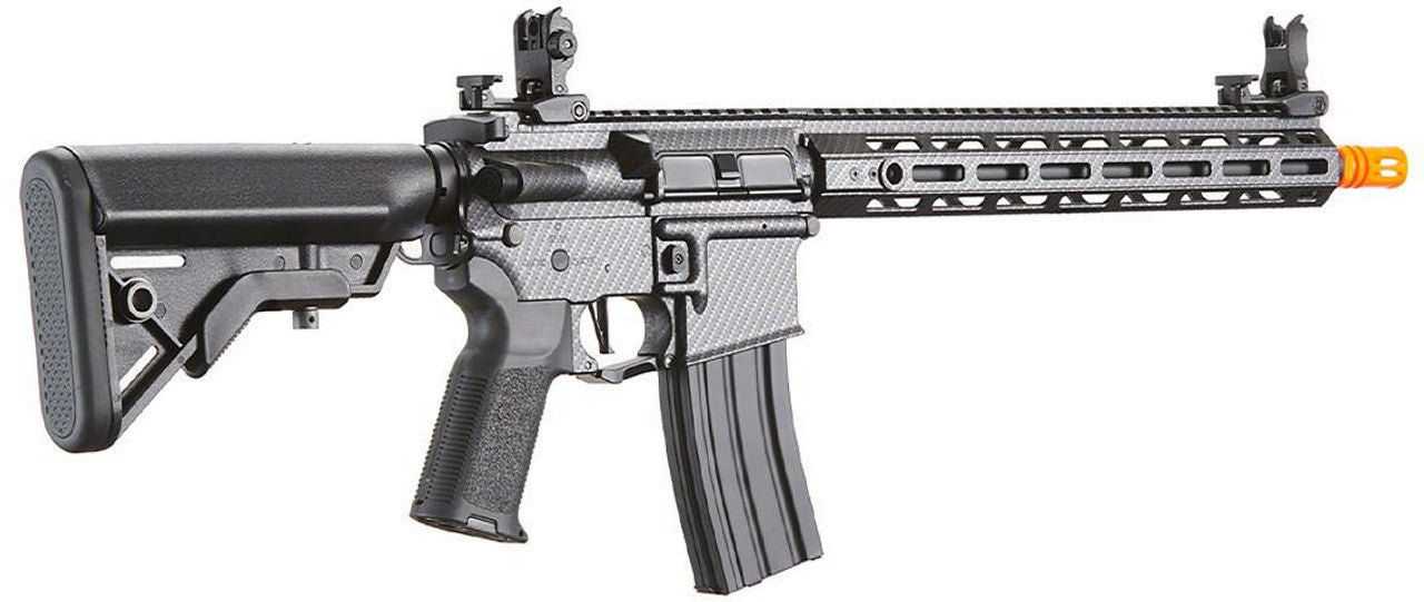 Lancer Tactical Gen 3 Hellion M-LOK 13" M4 AEG Airsoft Rifle, Black/Carbon