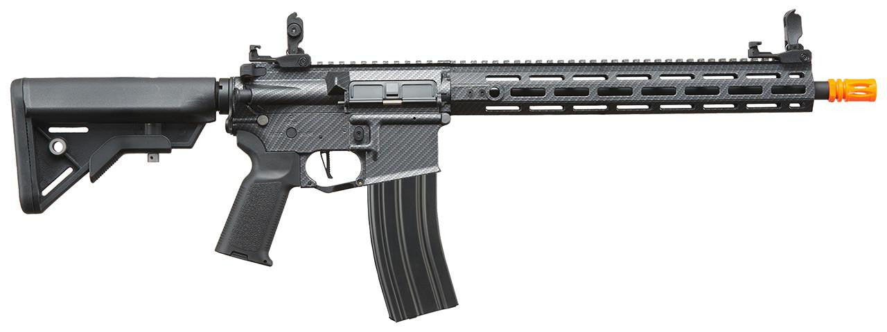 Lancer Tactical Gen 3 Hellion M-LOK 13" M4 AEG Airsoft Rifle, Black/Carbon