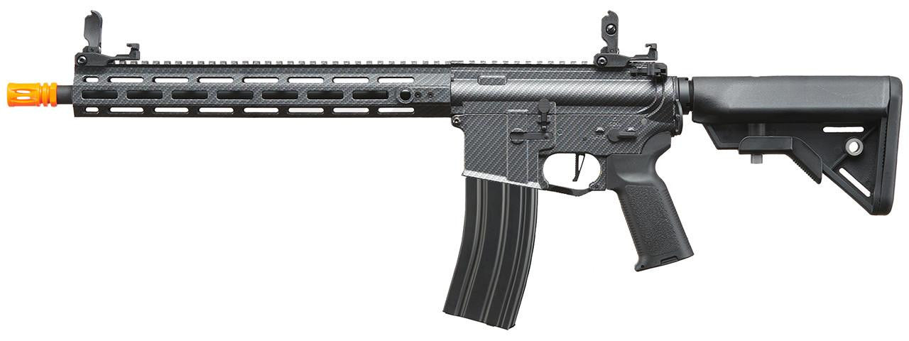 Lancer Tactical Gen 3 Hellion M-LOK 13" M4 AEG Airsoft Rifle, Black/Carbon
