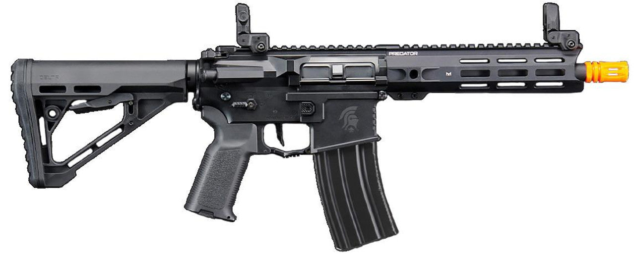 Lancer Tactical Gen 4 Predator 8" CQB AEG Airsoft Rifle w/ Aster II Bluetooth ETU, Black