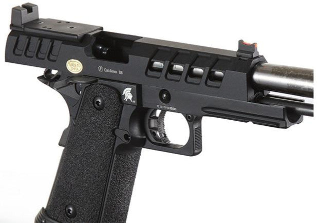 Lancer Tactical Heracles Hi-Capa Gas Blowback Airsoft Pistol, Black