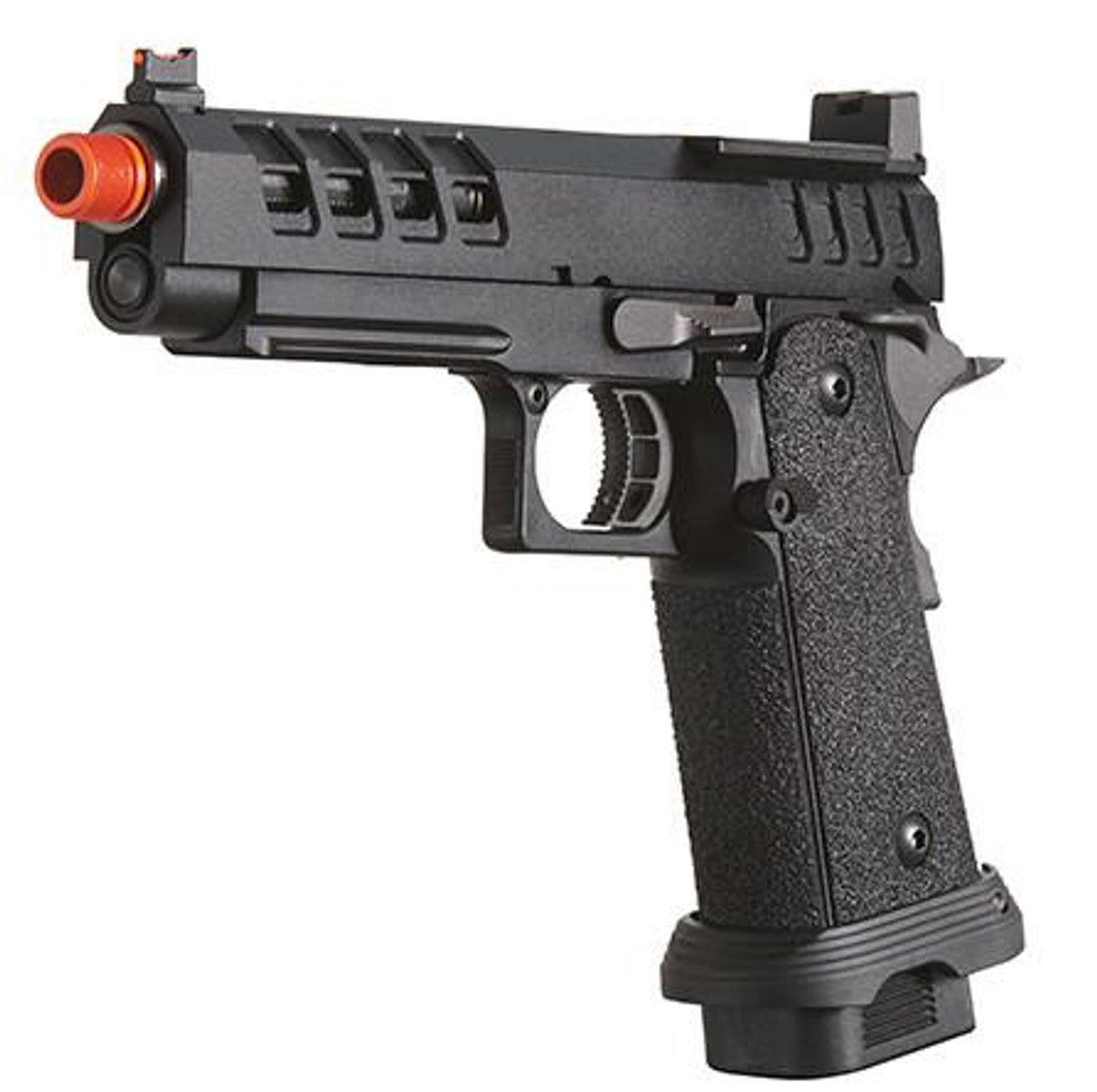 Lancer Tactical Heracles Hi-Capa Gas Blowback Airsoft Pistol, Black