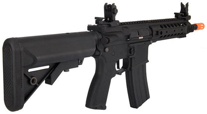 Lancer Tactical Hybrid M4 Carbine Airsoft AEG Rifle w/ Free Float Rail, Black