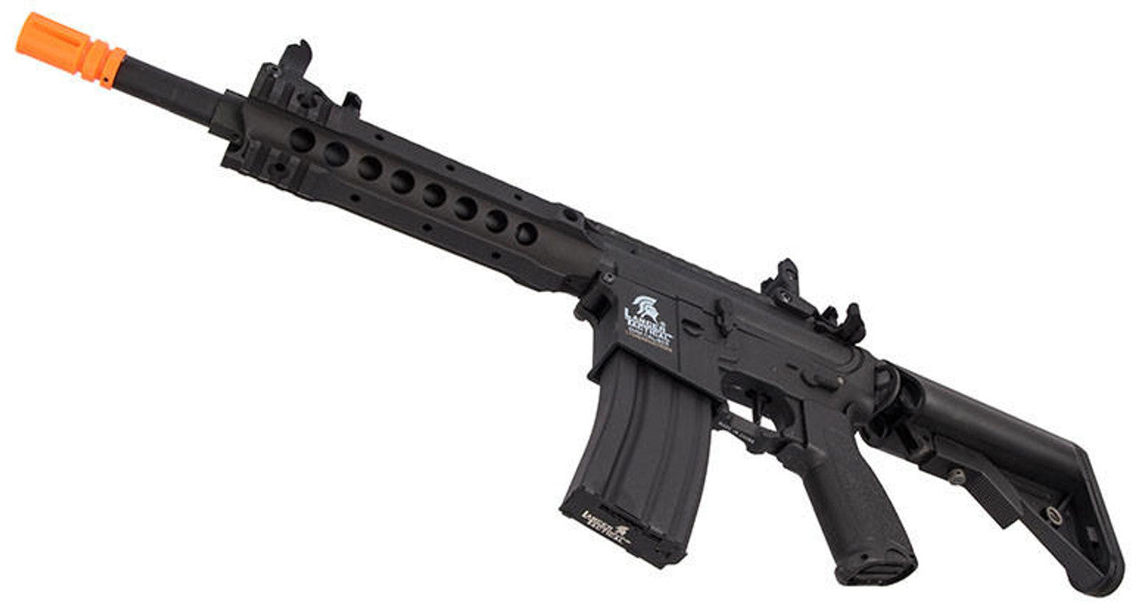 Lancer Tactical Hybrid M4 Carbine Airsoft AEG Rifle w/ Free Float Rail, Black