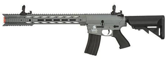 Lancer Tactical Interceptor SPR AEG Airsoft Rifle, Gray