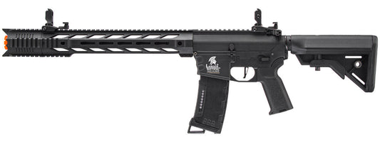 Lancer Tactical Interceptor SPR M4 AEG Airsoft Rifle, Gen 3, Black