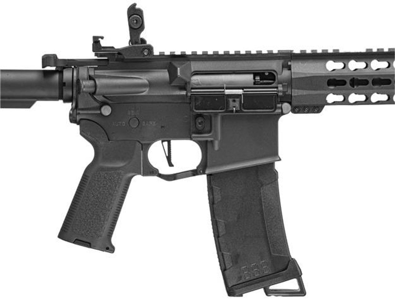 Lancer Tactical Interceptor SPR M4 AEG Airsoft Rifle, Gen 3, Black