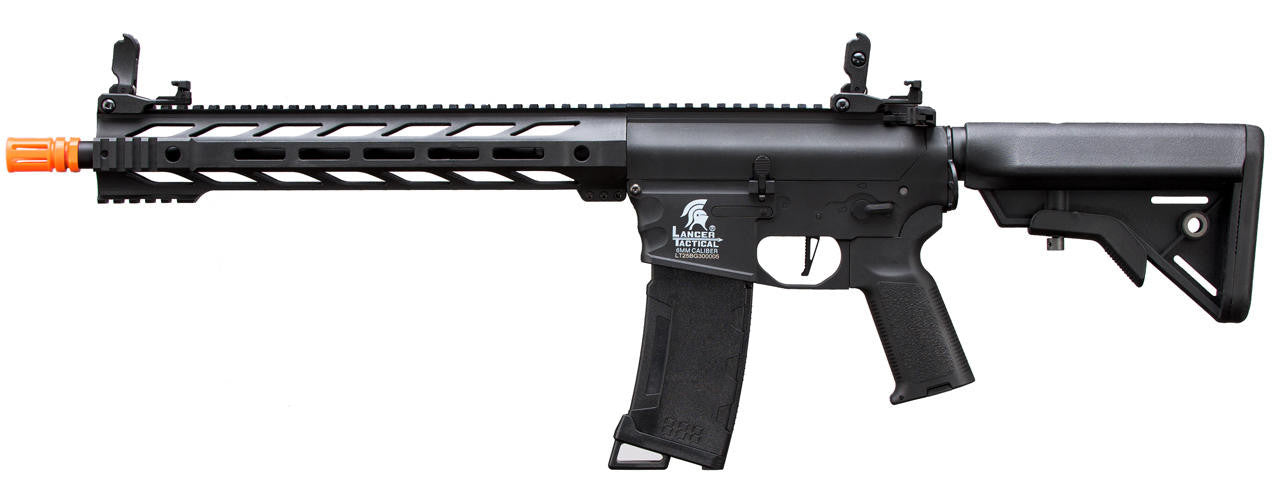 Lancer Tactical Interceptor SPR M4 AEG Airsoft Rifle, Gen 3, Black