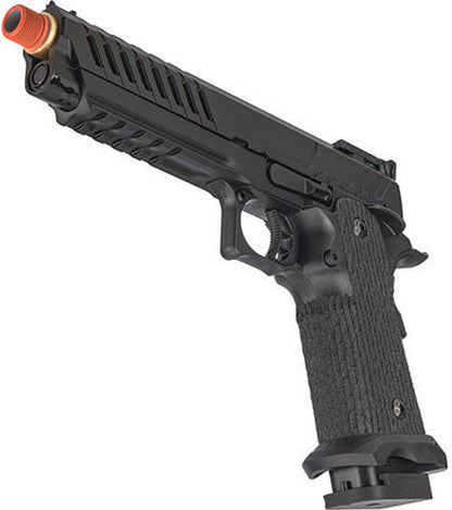 Lancer Tactical Knightshade Gold Barrel Hi-Capa Gas Blowback Airsoft Pistol, Black/Gold