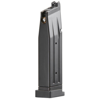 Lancer Tactical Knightshade Hi-Capa Gas Blowback Airsoft Pistol w/ Red Dot Mount, Black/Gold