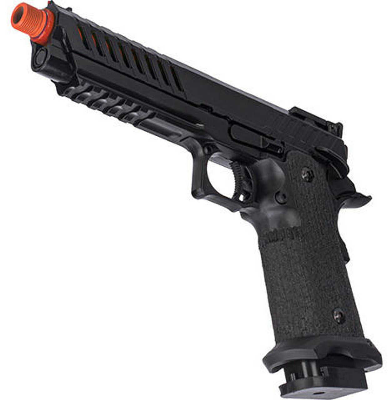 Lancer Tactical Knightshade Hi-Capa GBB Airsoft Pistol, Black/Red