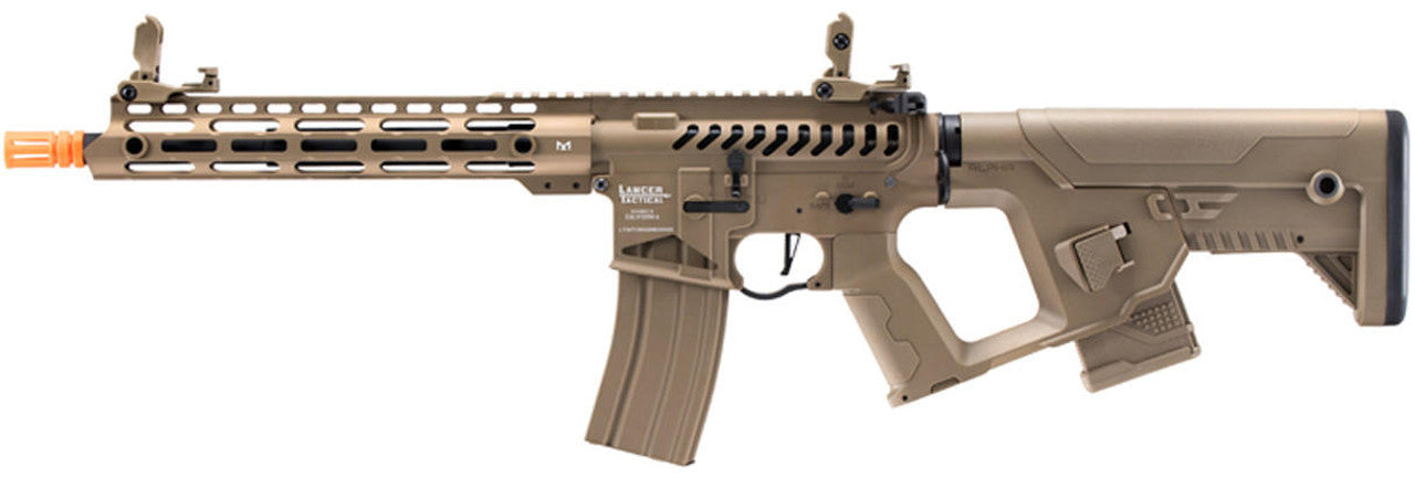 Lancer Tactical Low FPS Enforcer Blackbird Skeleton Airsoft AEG Rifle w/ Alpha Stock, Tan