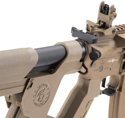 Lancer Tactical Low FPS Enforcer Blackbird Skeleton Airsoft AEG Rifle w/ Alpha Stock, Tan