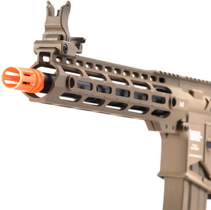 Lancer Tactical Low FPS Enforcer Blackbird Skeleton Airsoft AEG Rifle w/ Alpha Stock, Tan