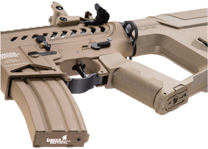 Lancer Tactical Low FPS Enforcer Blackbird Skeleton Airsoft AEG Rifle w/ Alpha Stock, Tan