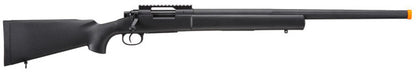 Lancer Tactical M24 Bolt Action Airsoft Spring Powered Sniper Rifle, Black