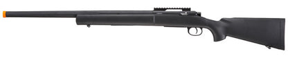 Lancer Tactical M24 Bolt Action Airsoft Spring Powered Sniper Rifle, Black