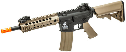 Lancer Tactical M4 CQB Airsoft AEG Rifle, Gen 2, Black/Tan