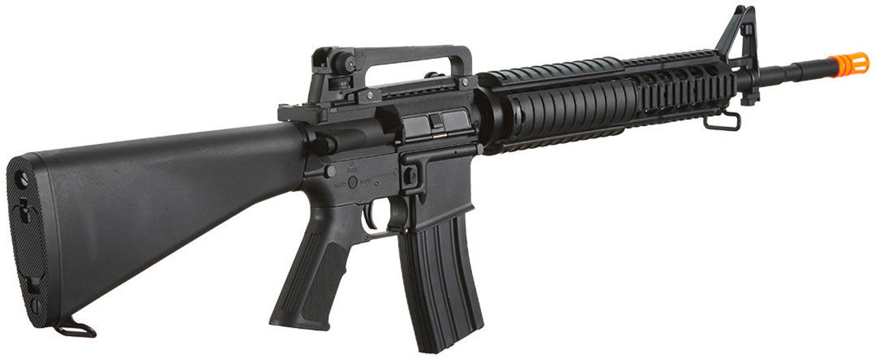 Lancer Tactical M4 Gen 2 Metal Front Rail AEG Airsoft Rifle, Black