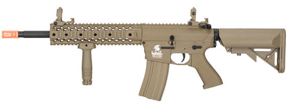 Lancer Tactical M4 RIS Carbine Gen 2 Airsoft Rifle, Tan