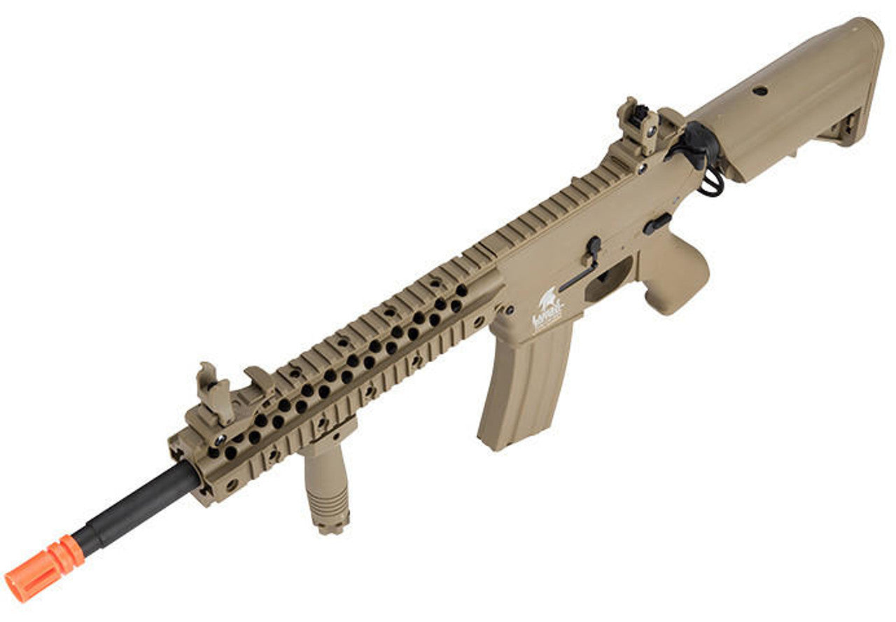 Lancer Tactical M4 RIS Carbine Gen 2 Airsoft Rifle, Tan