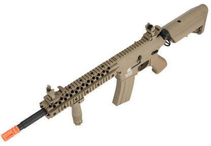 Lancer Tactical M4 RIS Carbine Gen 2 Airsoft Rifle, Tan