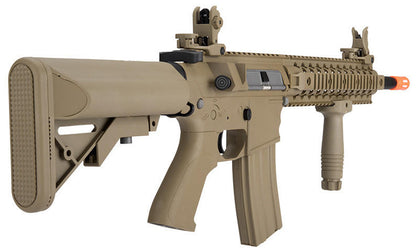 Lancer Tactical M4 RIS Carbine Gen 2 Airsoft Rifle, Tan