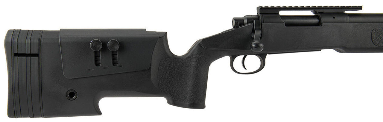 Lancer Tactical M40A3 Bolt Action Airsoft Sniper Rifle, Black