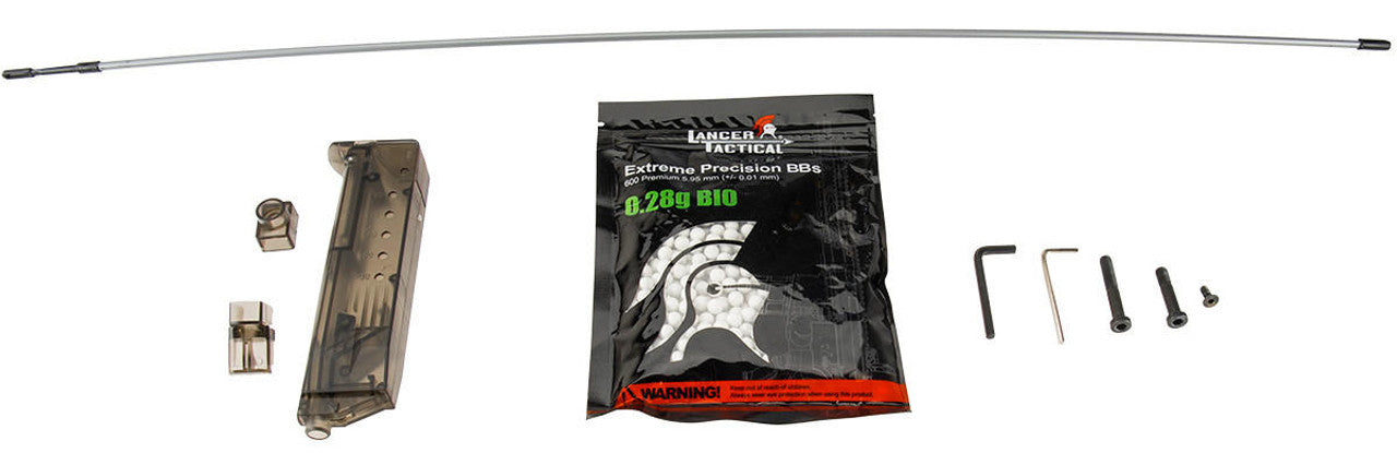 Lancer Tactical M40A3 Bolt Action Airsoft Sniper Rifle, Black